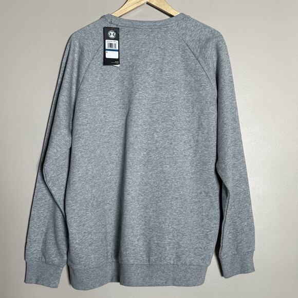 Under Armour Men’s Rival Coldgear Sweatshirt, XL, NEW W/TAGS, Crewneck, Grey - Picture 5 of 6